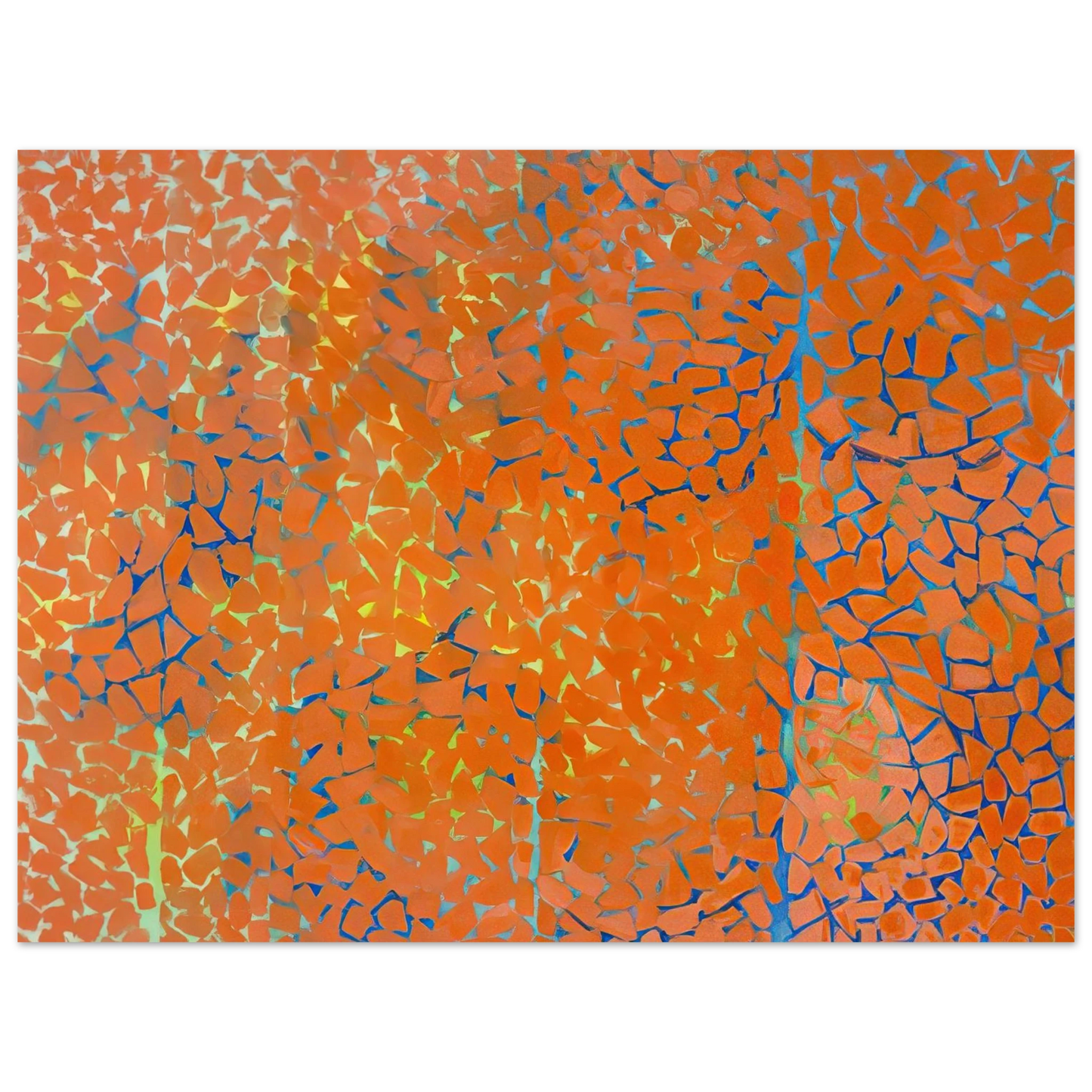 Alma Woodsey Thomas - AUTUMN LEAVES FLUTTERING IN THE BREEZE 1973 Fine Art Poster - Default Title