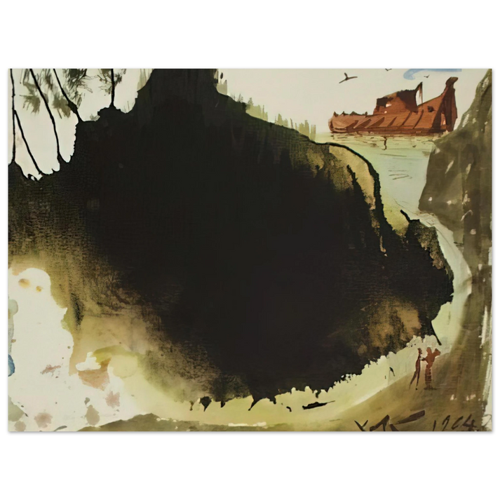 Salvador Dali - AQUAE DILUVII SUPER TERRAM GENESIS 6 17 1967 75x100 cm / 30x40inches Fine Art Poster