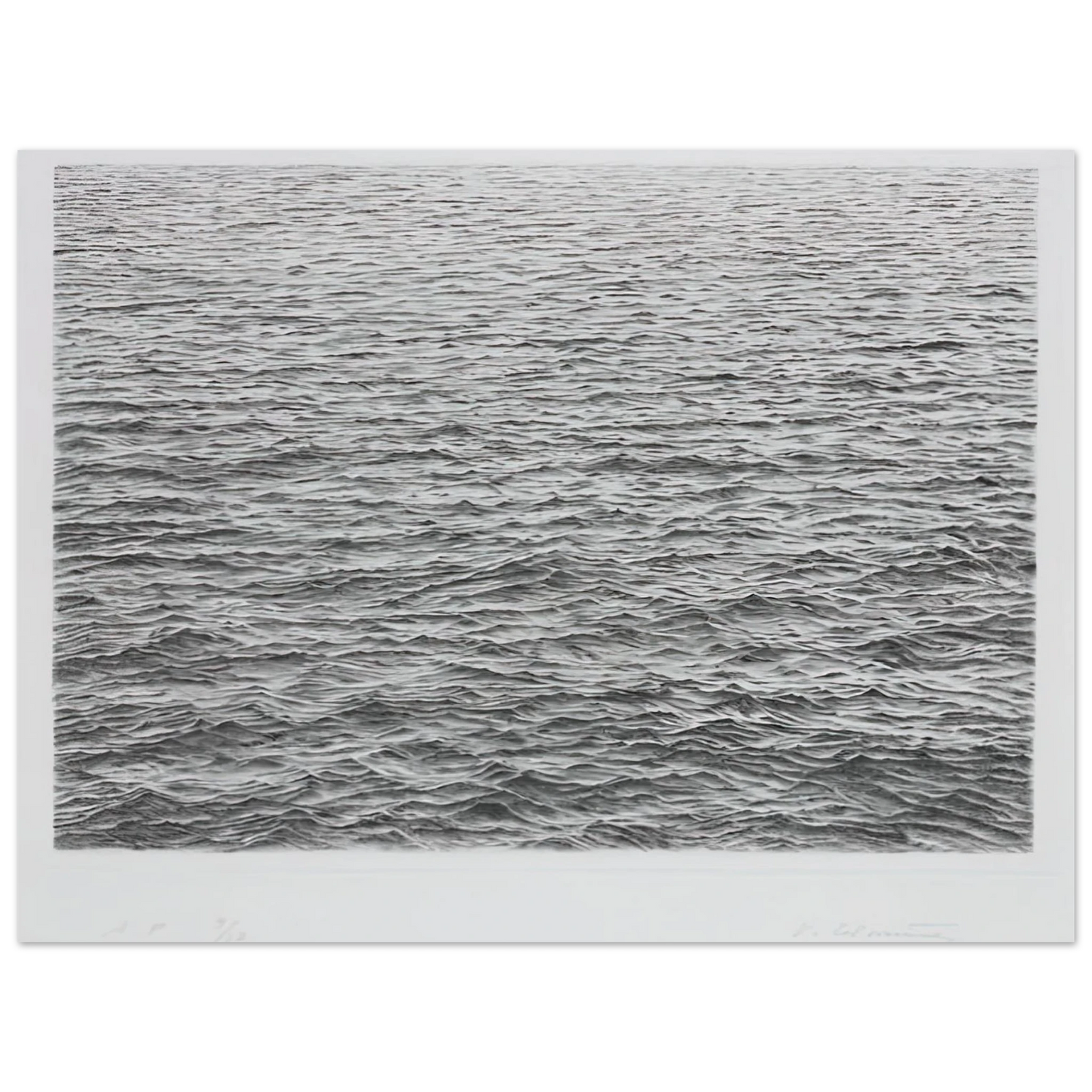 Vija Celmins - DRYPOINT OCEAN SURFACE 1983 Fine Art Poster - Default Title