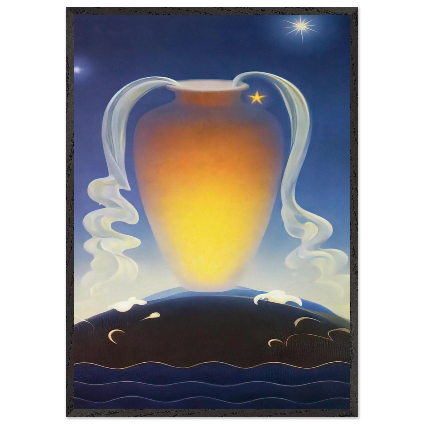 Even Song - 1930 - Agnes Lawrence Pelton Framed Art Print – Black Wooden Frame - Default Title - -Framed Art Print