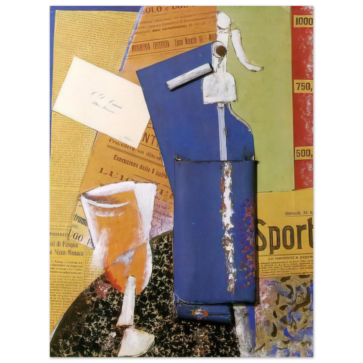 Carlo Carra - STILL LIFE WITH SYPHON SODA WATER 1914 Fine Art Poster - Default Title