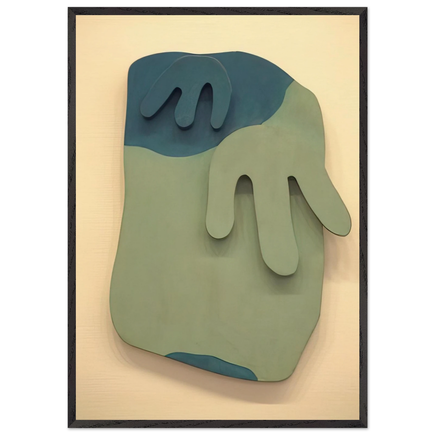 Tete Paysage - Jean Arp 70x100 cm / 28x40 inches Framed Art Print – Black Wooden Frame