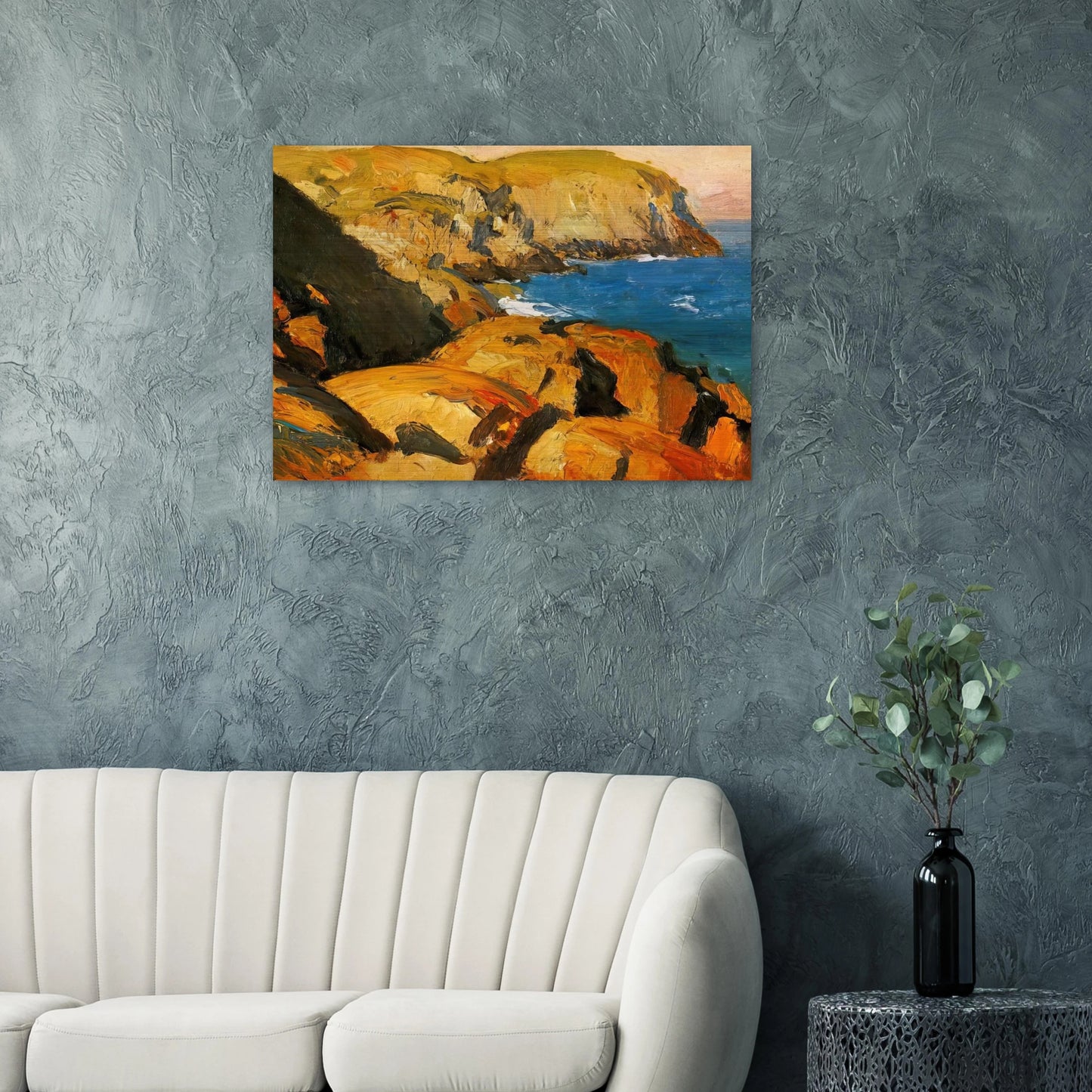 Blackhead, Monhegan - Edward Hopper Brushed Aluminum Print - 70x100 cm / 28x40 inches | Edward Hopper Aluminum Print | Edward Hopper Prints