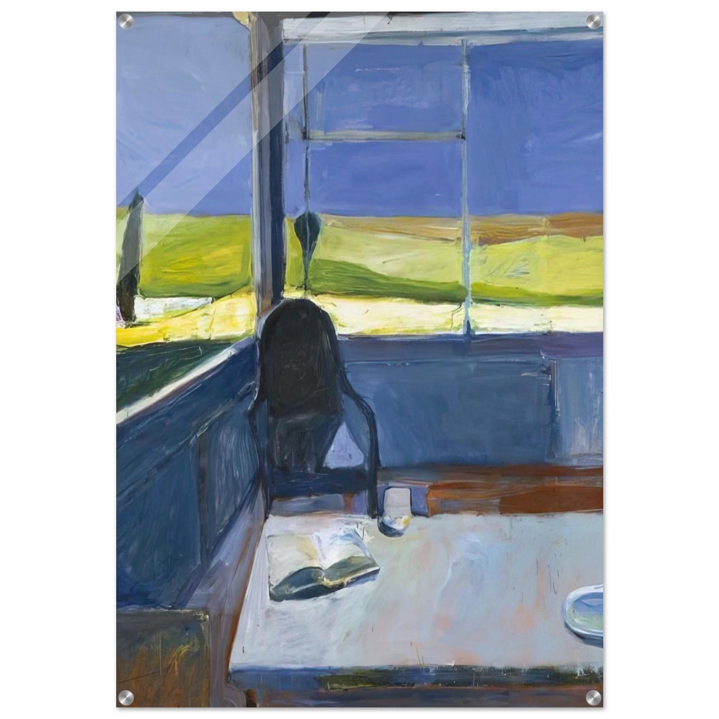 Interior with Book - Richard Diebenkorn Acrylic Print - 70x100 cm / 28x40″ inches