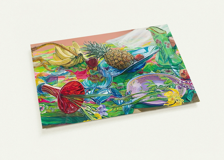 MONKEY BUSINESS 2005 By Janet Fish Pack of 10 Post Cards | Janet Fish Post Cards | A6 (10.5 x 14.8 cm) - 4.1 x 5.8 inches