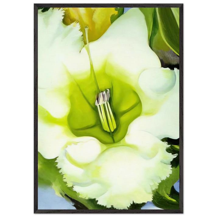 Cup Of Silver Ginger - Georgia OKeeffe 70x100 cm / 28x40 inches Framed Art Print – Black Wooden Frame