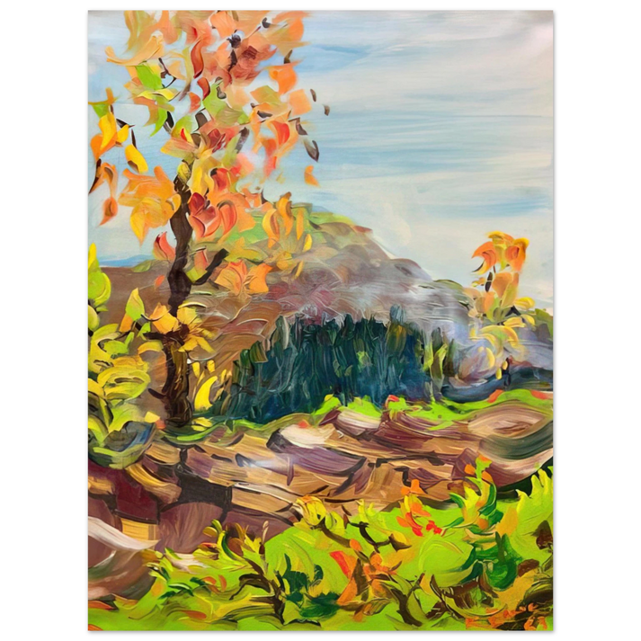 Konrad Zuse - Milseburg in a Röhn Landscape 75x100 cm / 30x40inches Fine Art Poster