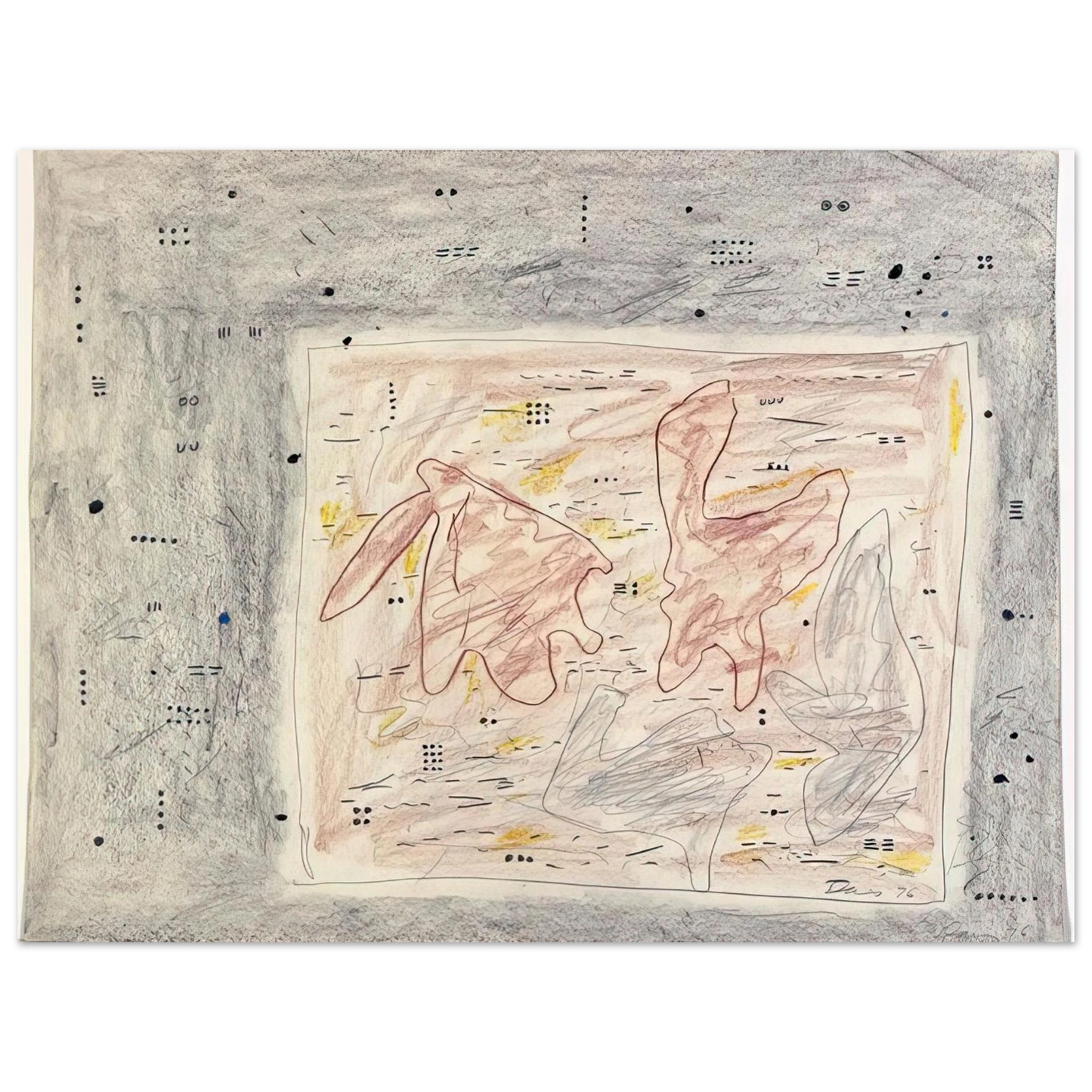 Gene Davis - Eskimo Map - 1976 Fine Art Poster - Default Title