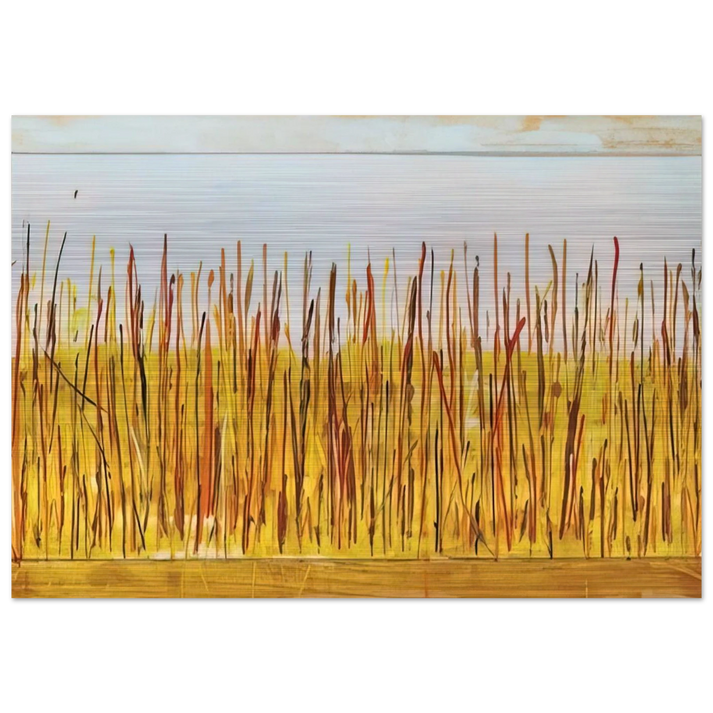 Campo di grano - 1984 - Mario Schifano Brushed Aluminum Print - 70x100 cm / 28x40 inches | Mario Schifano Aluminum Print | Mario Schifano Prints