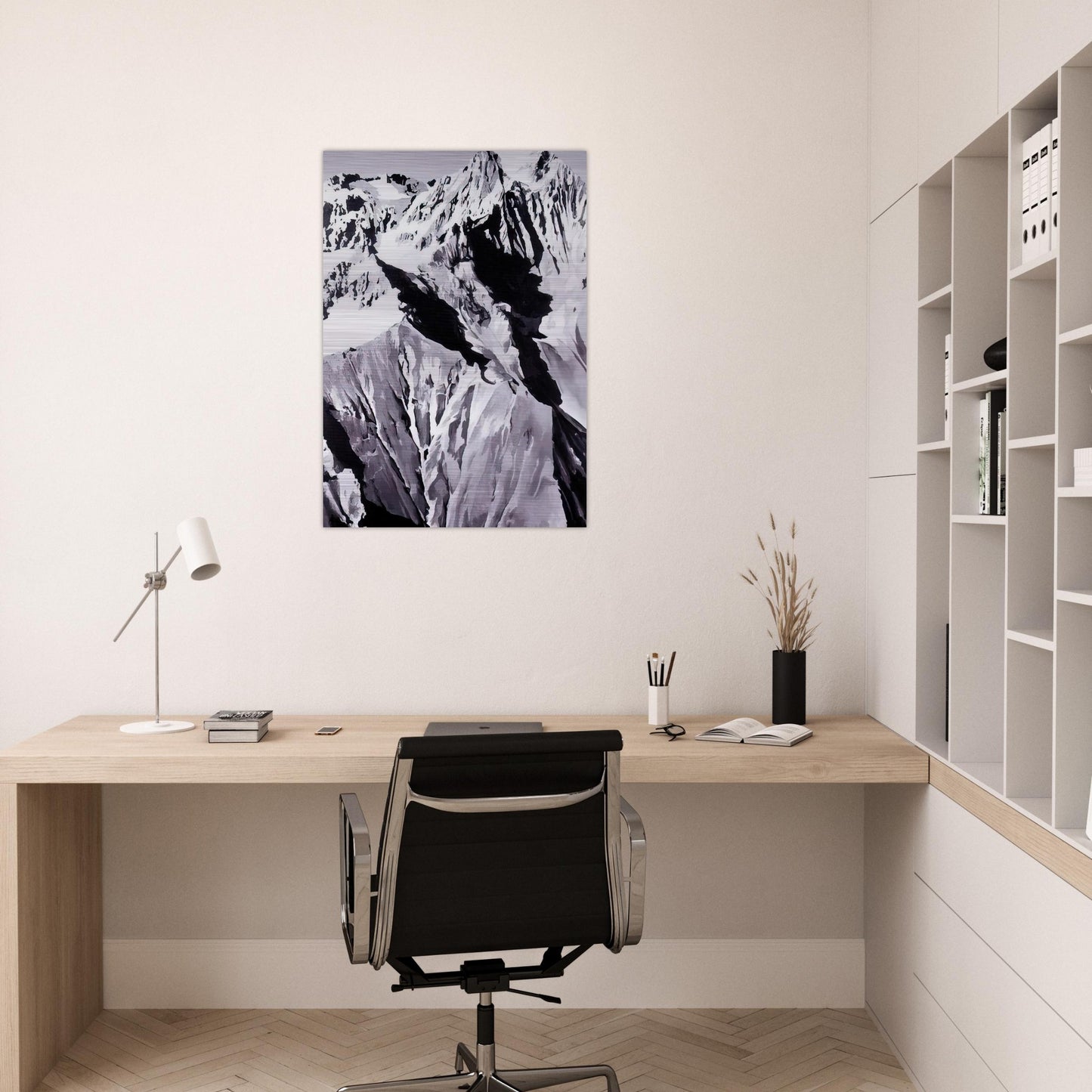 HIMALAYA - Gerhard Richter Brushed Aluminum Print - 70x100 cm / 28x40 inches | Gerhard Richter Aluminum Print | Gerhard Richter Prints