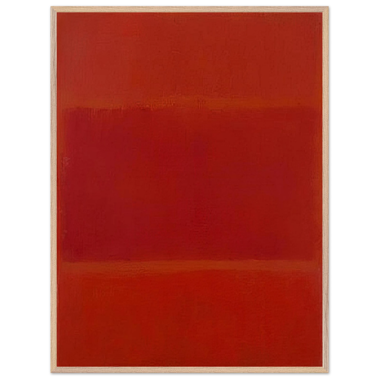 Mark Rothko - Red and Orange - 1955 Wall Art - 60x80 cm / 24x32 inches - Premium Wooden Framed Poster With Fine Art Paper-canvas - Wood frame