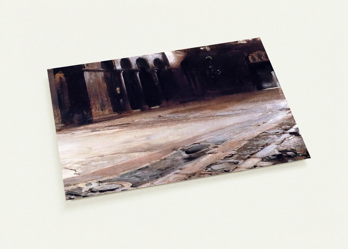 Pavement of St. Mark's By John Singer Sargent Pack of 10 Post Cards | John Singer Sargent Post Cards | A6 (10.5 x 14.8 cm) - 4.1 x 5.8 inches