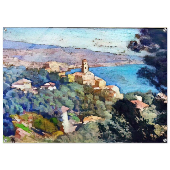 MORTULA AT GRIMALDI - Theo van Rysselberghe Acrylic Print - 70x100 cm / 28x40″ inches