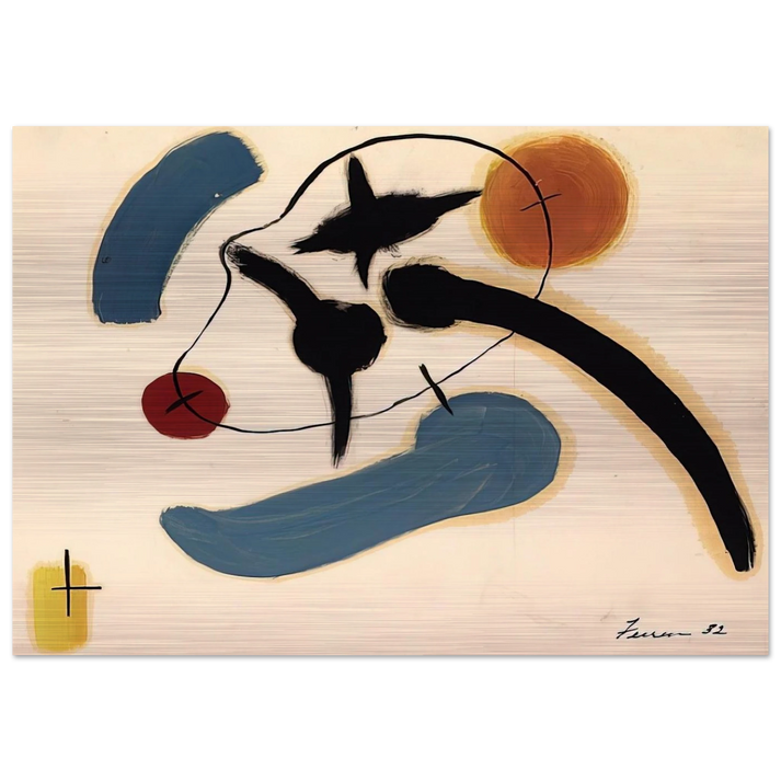 Untitled - 1932 - John Ferren Brushed Aluminum Print - 70x100 cm / 28x40 inches | John Ferren Aluminum Print | John Ferren Prints