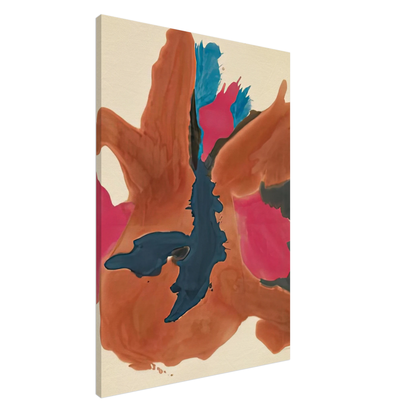 Helen Frankenthaler - Pink Lady, 1963- Wall Art - 30x40 cm / 12x16 inches - Premium Wooden Framed Poster With Fine Art Paper - Wood frame