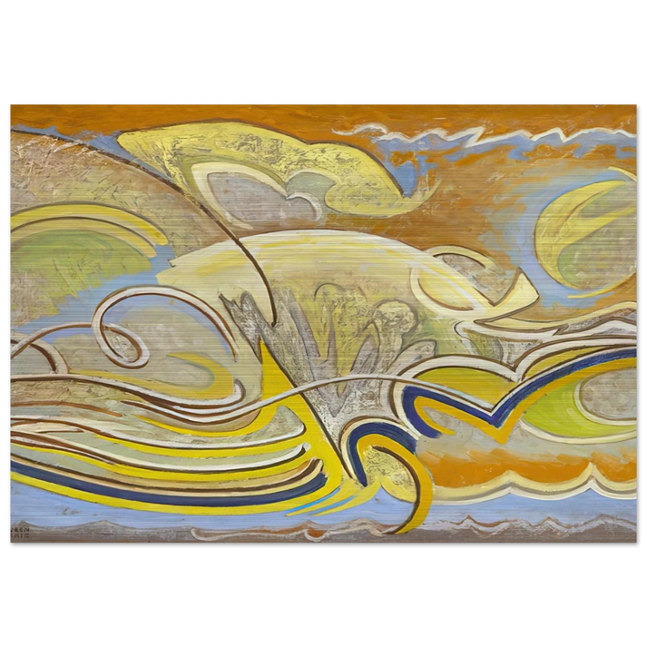 Abstraction 30 - 1955 - Lawren Harris Brushed Aluminum Print - 70x100 cm / 28x40 inches | Lawren Harris Aluminum Print | Lawren Harris Prints