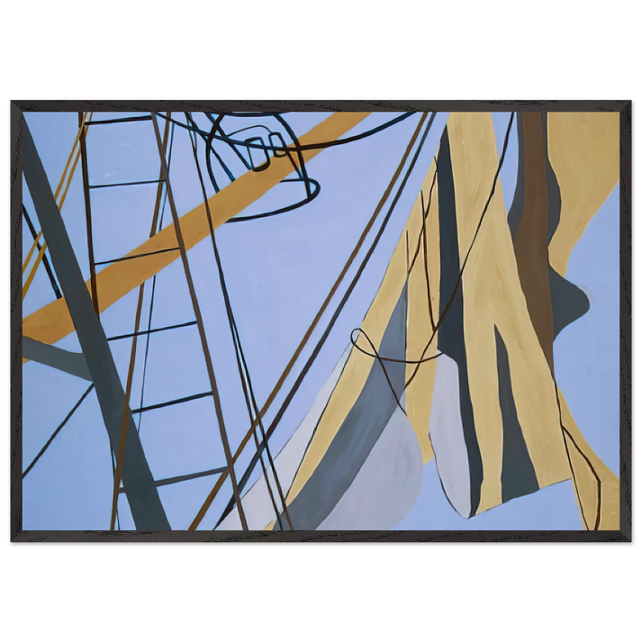 Corpus Christi - 1975 - Ralston Crawford 70x100 cm / 28x40 inches Framed Art Print – Black Wooden Frame