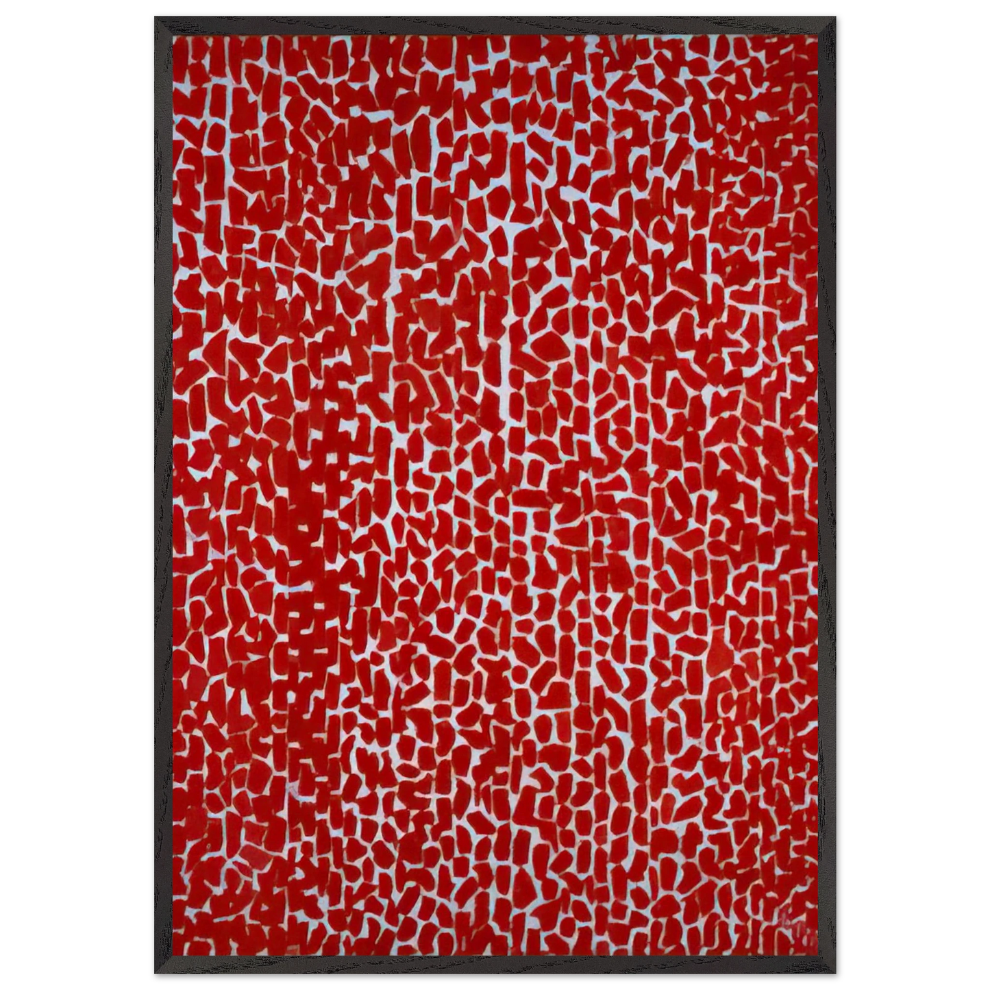 RED ROSE CANTATA 1973 - Alma Woodsey Thomas Framed Art Print – Black Wooden Frame - Default Title - -Framed Art Print