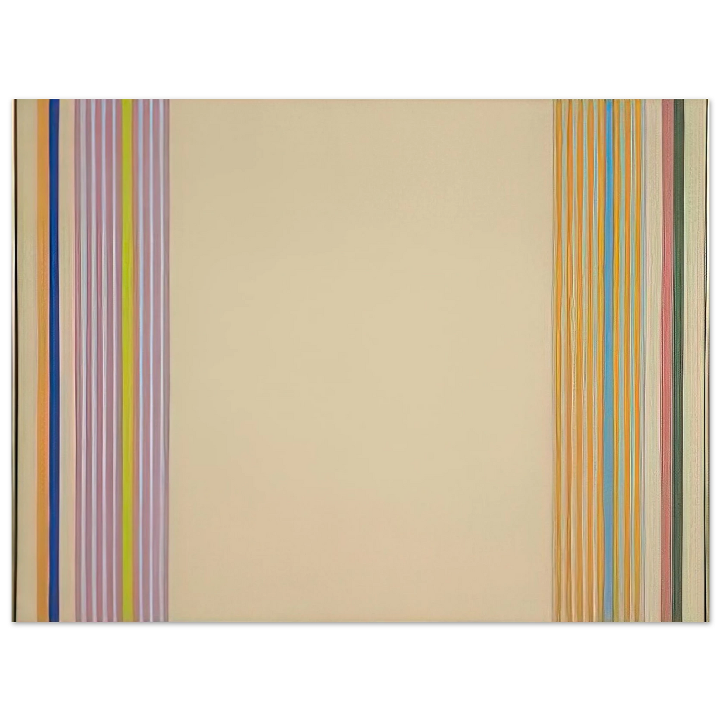 Gene Davis - End Stripes - 1960 Fine Art Poster - Default Title