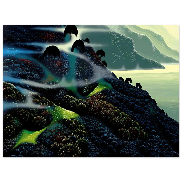 Eyvind Earle - Ocean Paradise 75x100 cm / 30x40inches Fine Art Poster