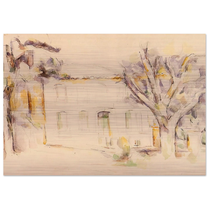 House in Provence - Paul Cézanne Brushed Aluminum Print - 70x100 cm / 28x40 inches | Paul Cézanne Aluminum Print | Paul Cézanne Prints