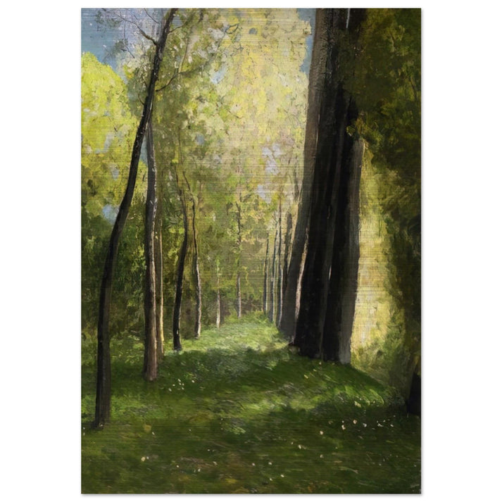 LANE OF TREES - Odilon Redon Brushed Aluminum Print - 70x100 cm / 28x40 inches | Odilon Redon Aluminum Print | Odilon Redon Prints