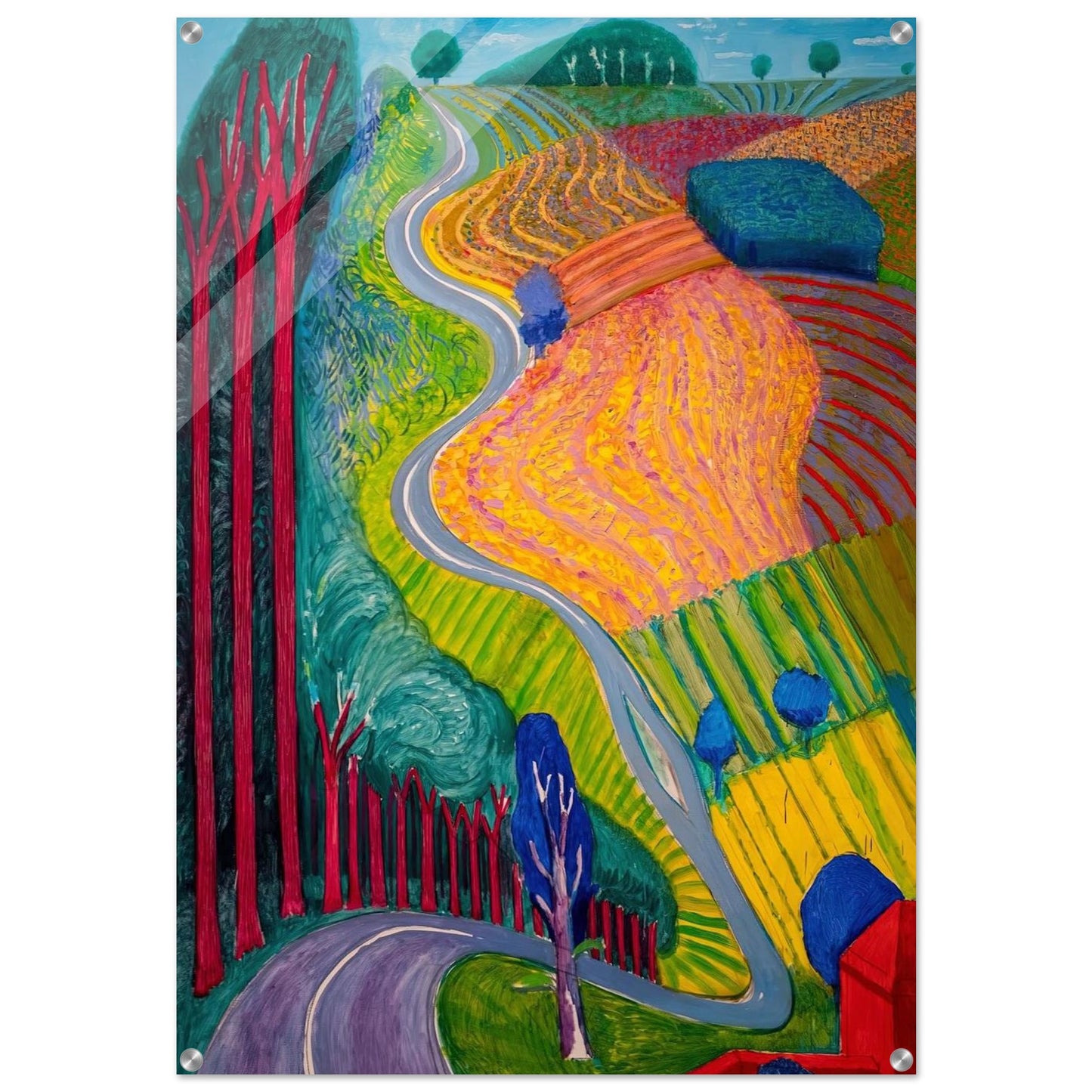 David Hockney - David Hockney Acrylic Print - 70x100 cm / 28x40″ inches | David Hockney Wall Art | David Hockney Prints