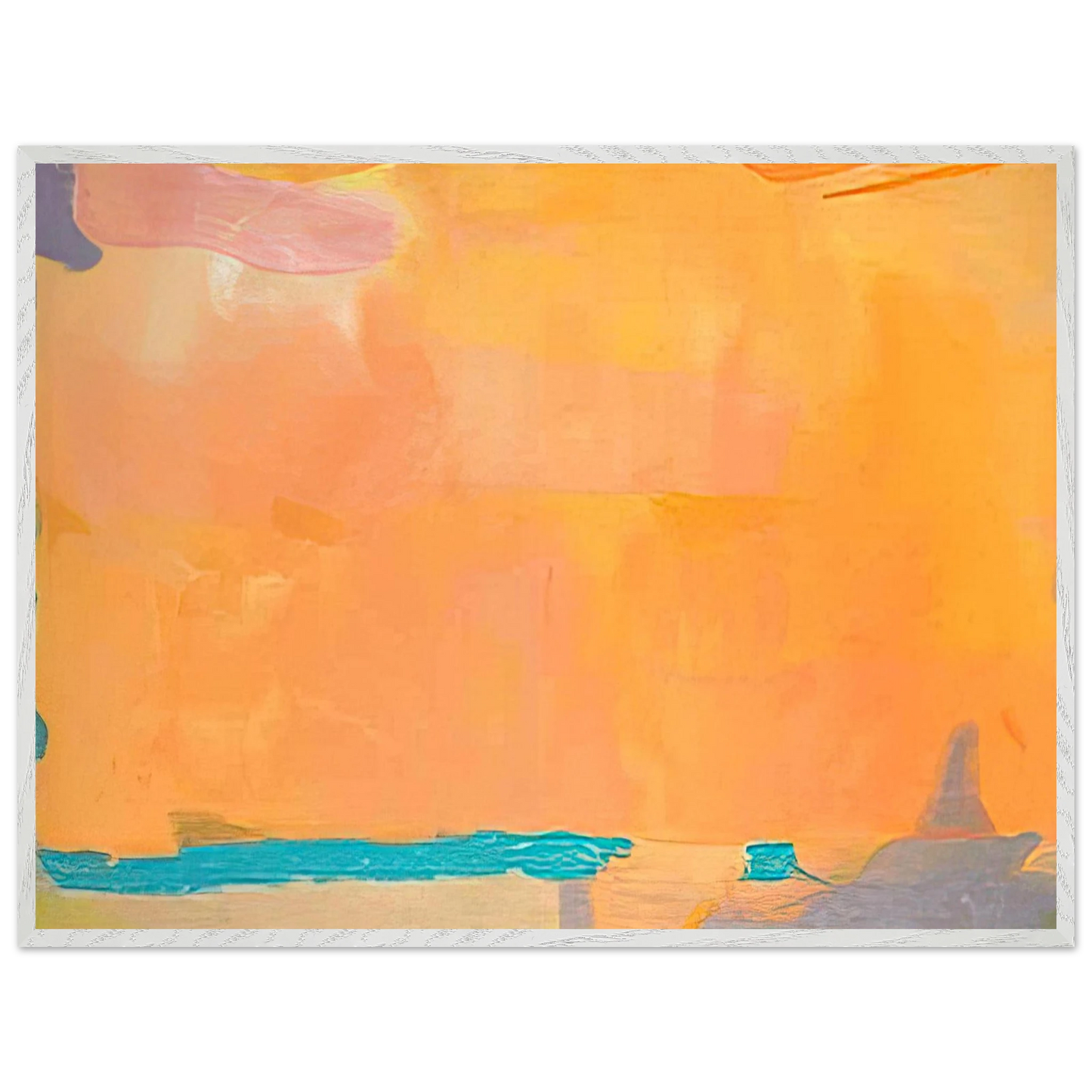 Helen Frankenthaler - Royal Fireworks - 1975 Wall art - 45x60 cm / 18x24 inches - Premium Wooden Framed Poster With Fine Art Paper - Wood frame