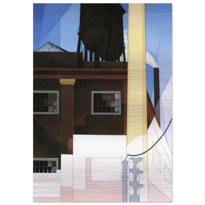 And the Home of the Brave - 1931 - Charles Demuth Brushed Aluminum Print - 70x100 cm / 28x40 inches | Charles Demuth Aluminum Print | Charles Demuth Prints