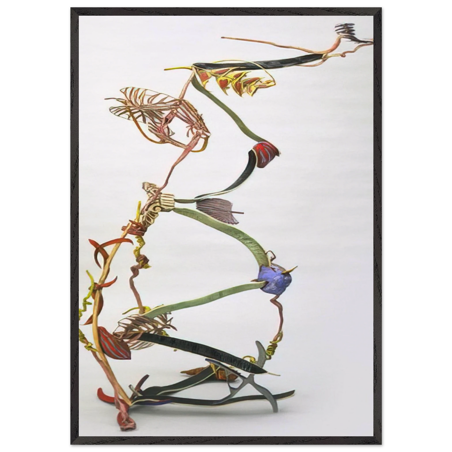 EXTEND EXPAND 1983 - Nancy Graves 70x100 cm / 28x40 inches Framed Art Print – Black Wooden Frame