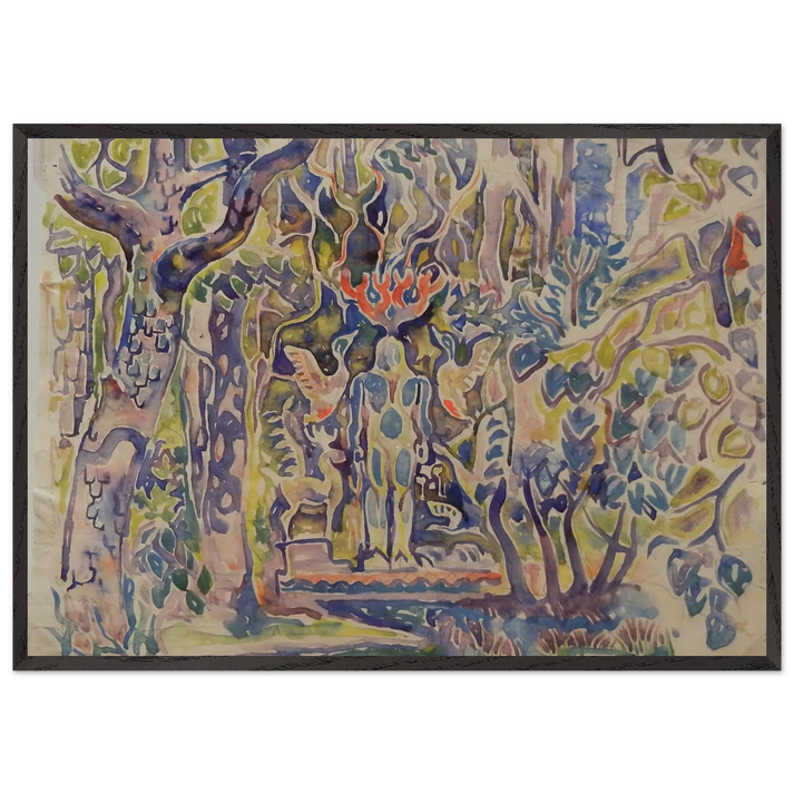 Walter Anderson N7 - Walter Inglis Anderson 70x100 cm / 28x40 inches Framed Art Print – Black Wooden Frame | Walter Anderson Prints