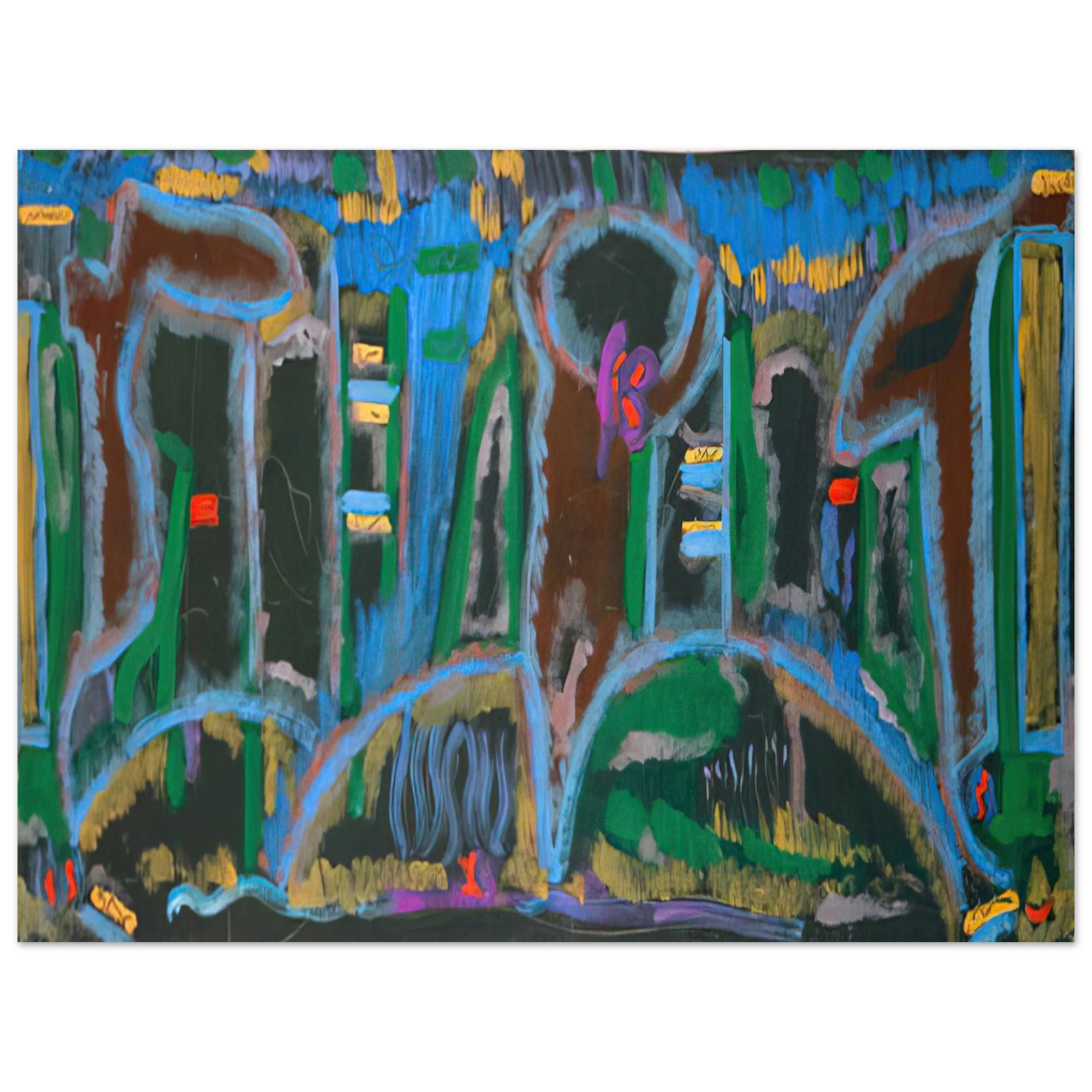 Betty Parsons - Garden in Saint Denis - 1980 Fine Art Poster - Default Title