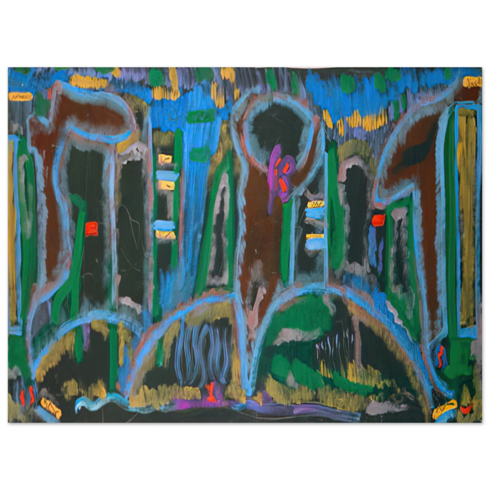 Betty Parsons - Garden in Saint Denis - 1980 75x100 cm / 30x40inches Fine Art Poster