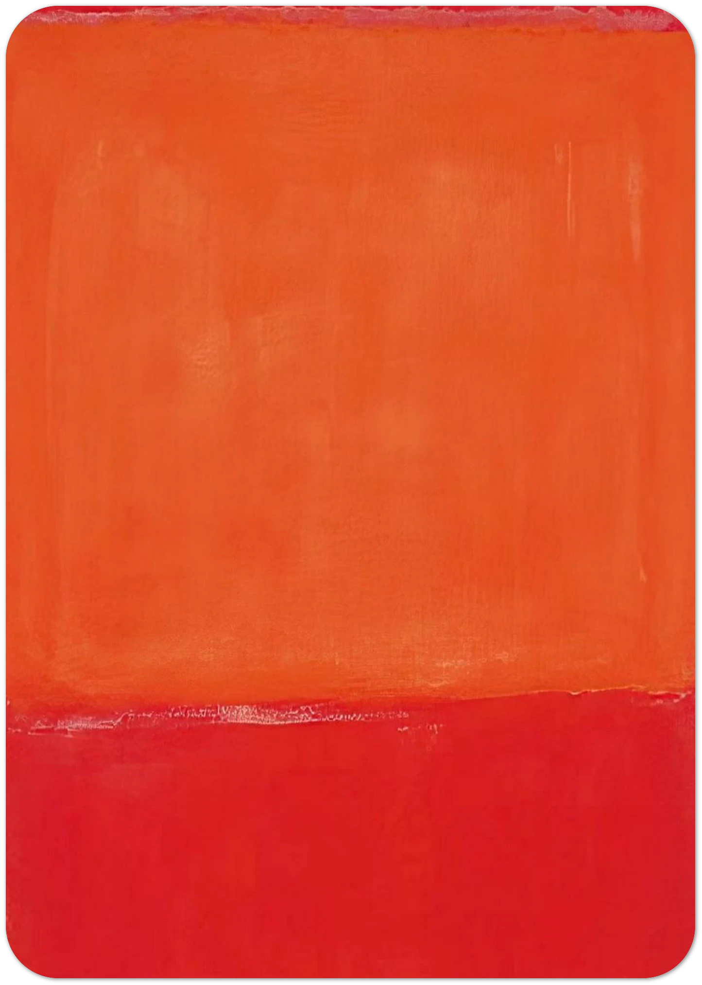 Ochre and Red on Red - 1957 By Mark Rothko Pack of 10 Post Cards | Mark Rothko Post Cards | A6 (10.5 x 14.8 cm) - 4.1 x 5.8 inches
