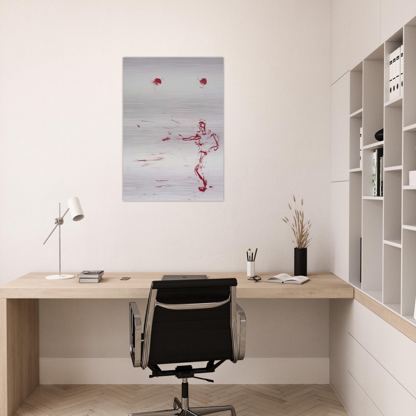 RED DANCE 1986 - Susan Rothenberg Brushed Aluminum Print - 70x100 cm / 28x40 inches | Susan Rothenberg Aluminum Print | Susan Rothenberg Prints