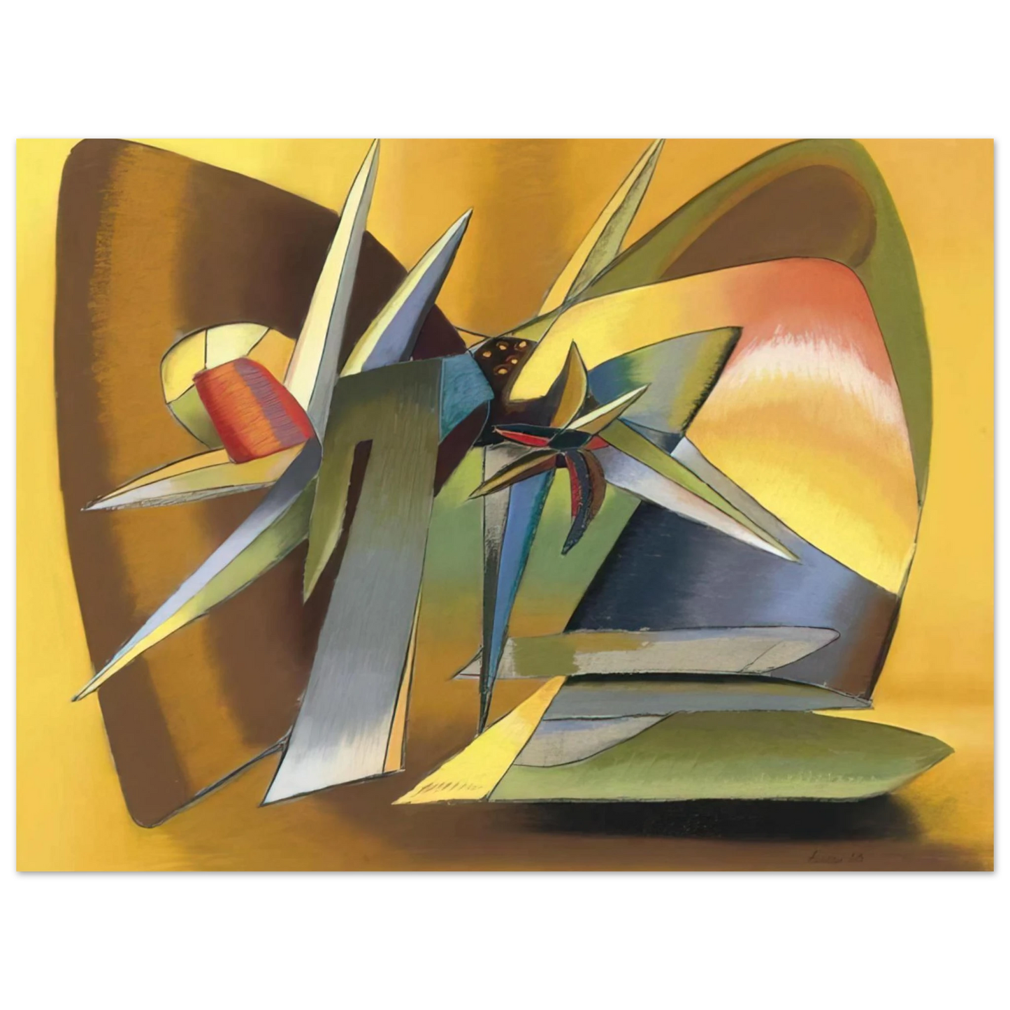 John Ferren - The Desert - 1938 Fine Art Poster - Default Title