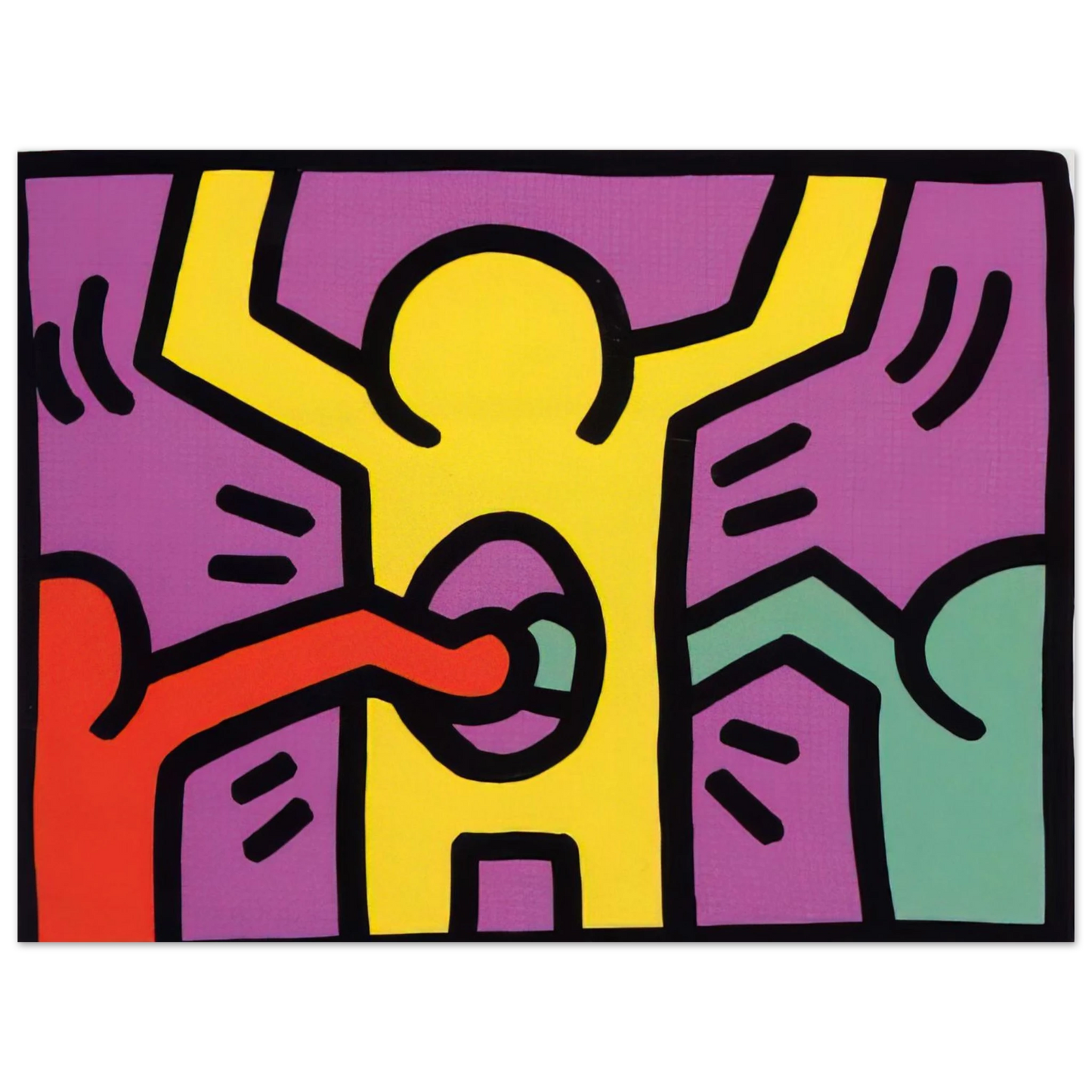 Keith Haring - POP SHOP 1 1987 Fine Art Poster - Default Title