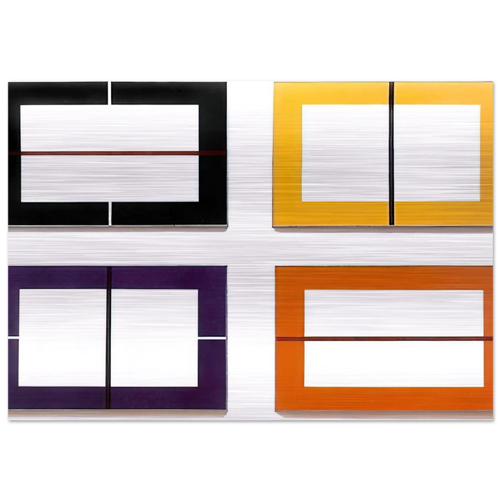 Untitled - 1993 - Donald Judd Brushed Aluminum Print - 70x100 cm / 28x40 inches | Donald Judd Aluminum Print | Donald Judd Prints