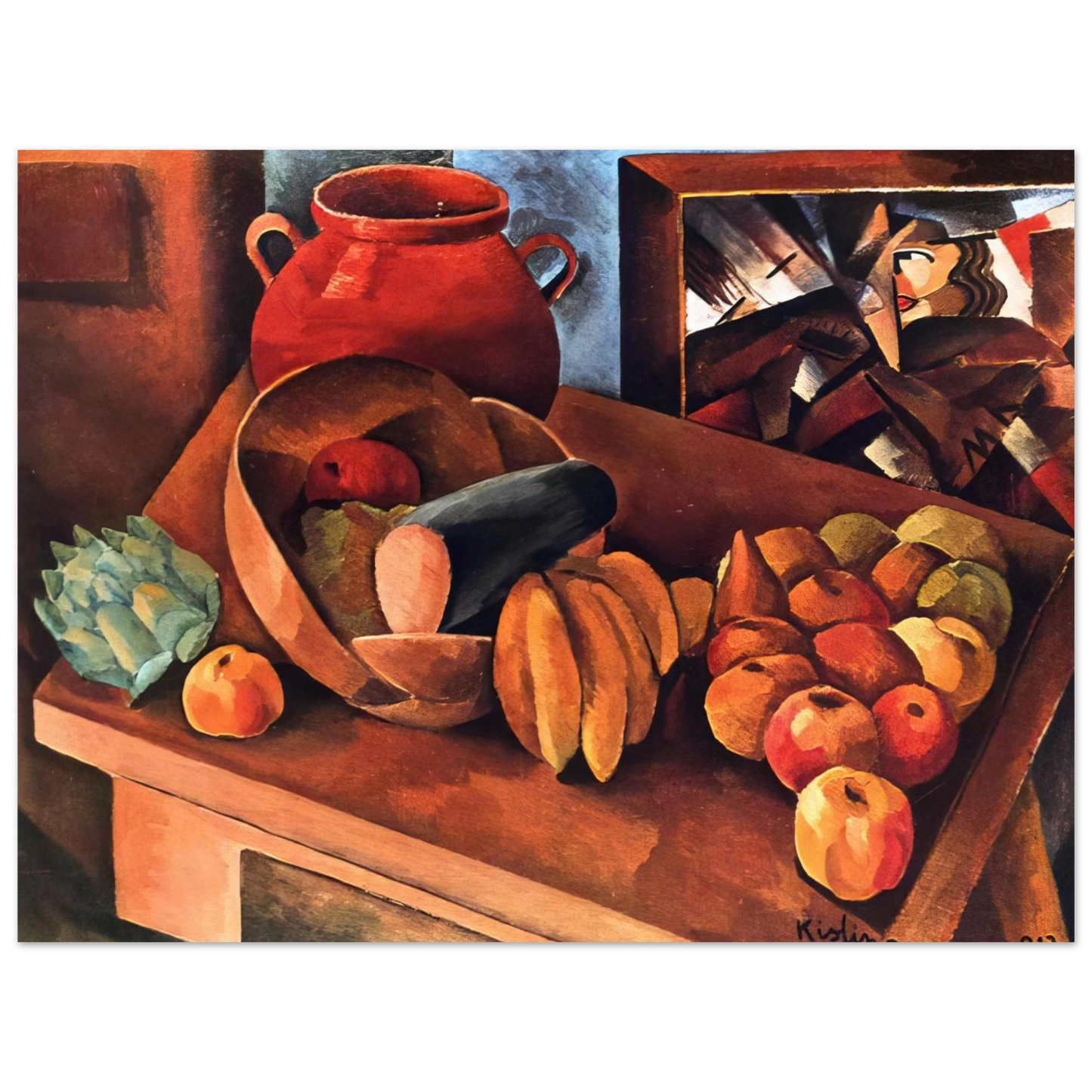 Moise Kisling - STILL LIFE WITH FRUIT 1913 Fine Art Poster - Default Title
