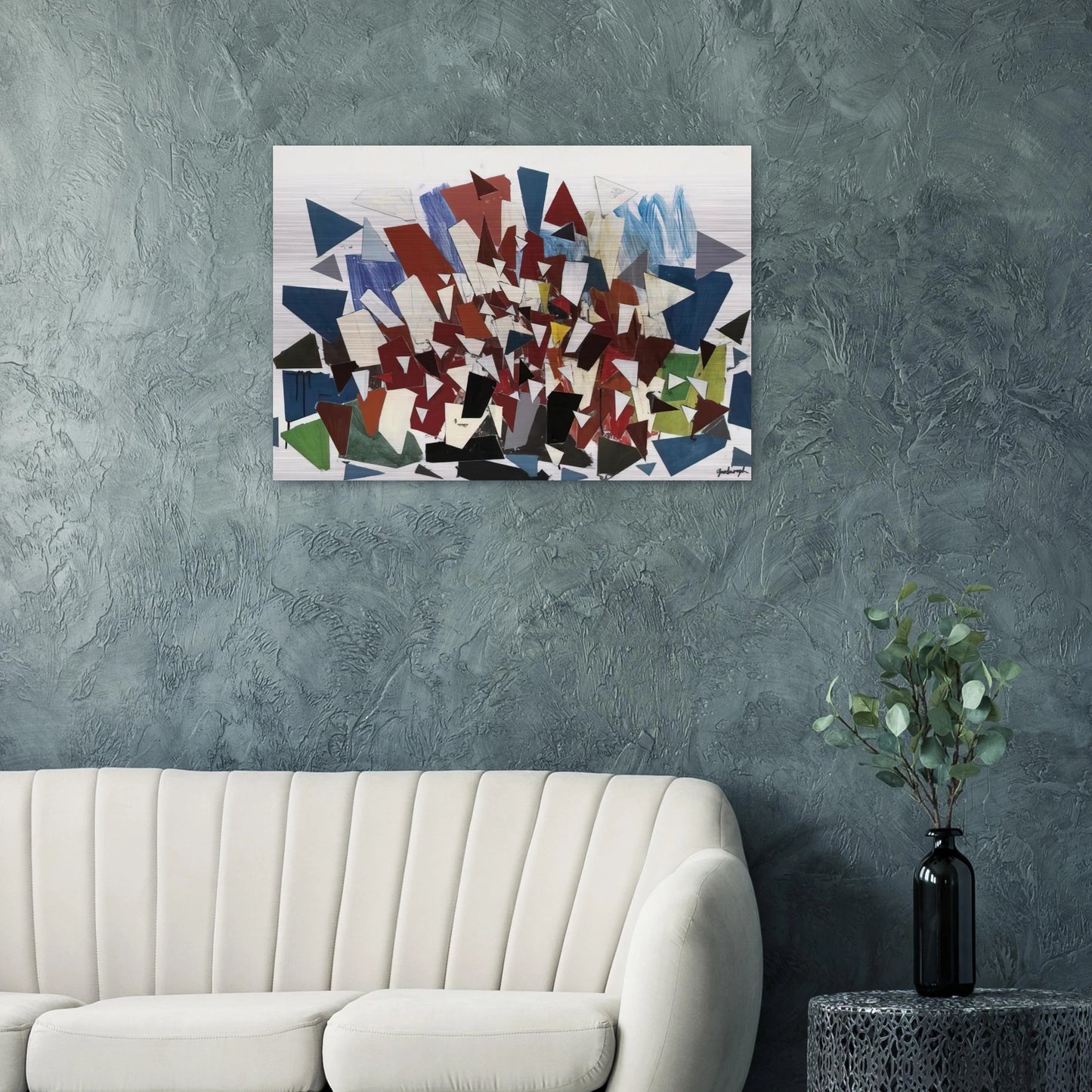 7--7--N - 1992 - Robert Goodnough Brushed Aluminum Print - 70x100 cm / 28x40 inches | Robert Goodnough Aluminum Print | Robert Goodnough Prints