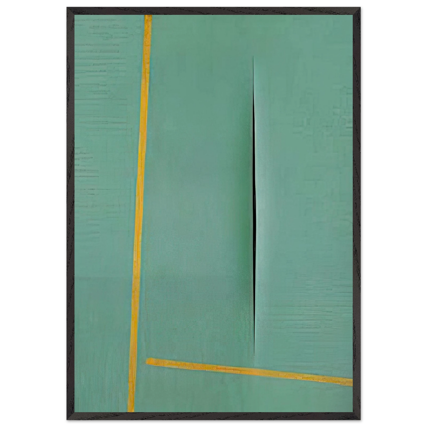 Concept Spatiale - 1964 - Lucio Fontana 70x100 cm / 28x40 inches Framed Art Print – Black Wooden Frame