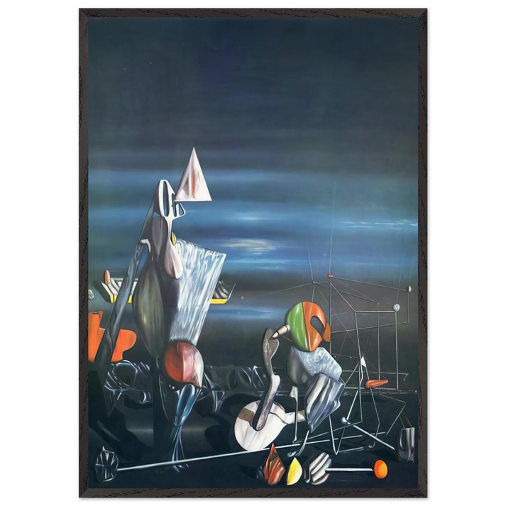 Slowly Toward The North - Yves Tanguy 70x100 cm / 28x40 inches Framed Art Print – Black Wooden Frame