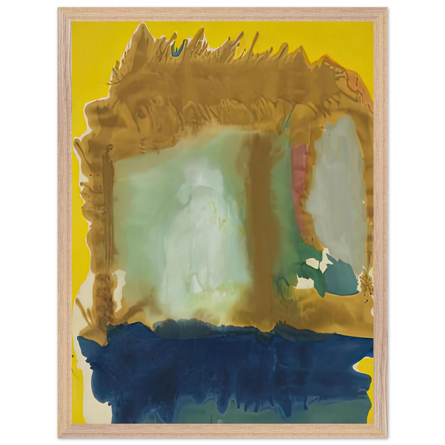 Helen Frankenthaler - Milkwood Arcade, 1963- Wall Art - 30x40 cm / 12x16 inches - Premium Wooden Framed Poster With Fine Art Paper - Black frame