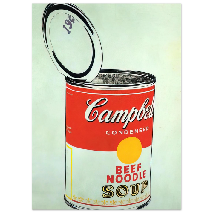 Andy Warhol - Big Campbell's Soup Can 19c Beef Noodle Fine Art Poster
