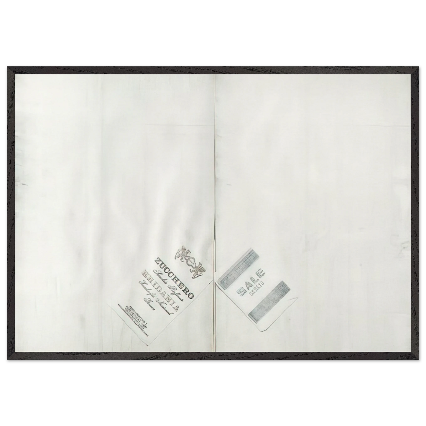 DA ALIGHIERO NATI A GUIDO BOETTI 1986 - Alighiero Boetti Framed Art Print – Black Wooden Frame - Default Title - -Framed Art Print