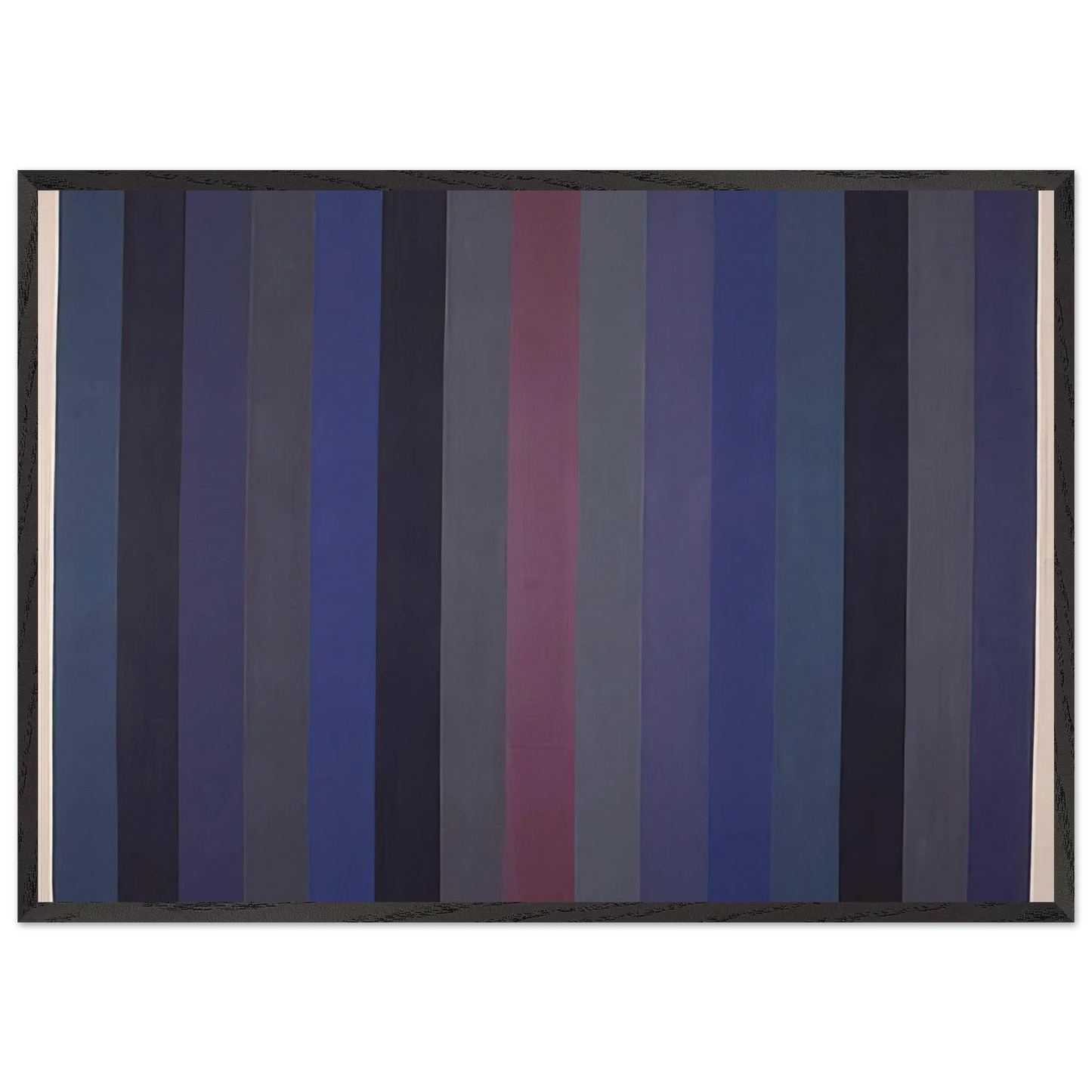 Voodoo - 1984 - Gene Davis Framed Art Print – Black Wooden Frame - Default Title - -Framed Art Print