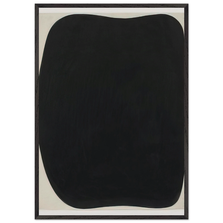 Study for Black Ripe - Ellsworth Kelly 70x100 cm / 28x40 inches Framed Art Print – Black Wooden Frame