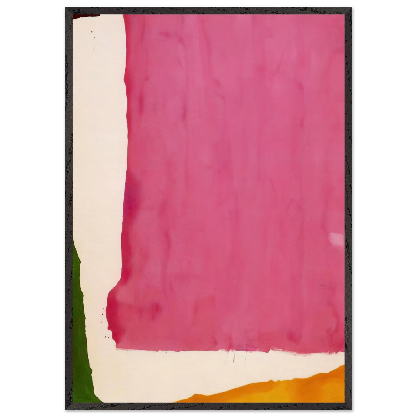 Mauve District - 1966 - Helen Frankenthaler 70x100 cm / 28x40 inches Framed Art Print – Black Wooden Frame