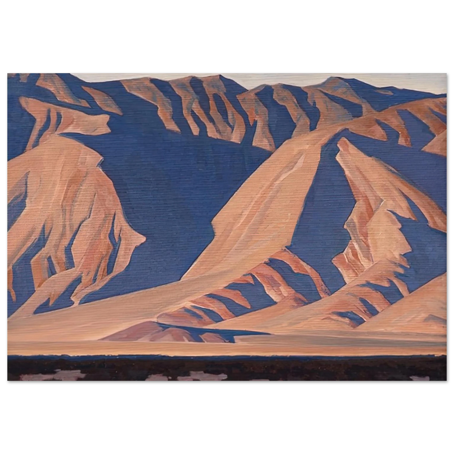 Maynard Dixon - INYO MOUNTAINS 1944 Wall art - 13x18 cm / 5x7 inches - Fine Art Poster-canvas - -