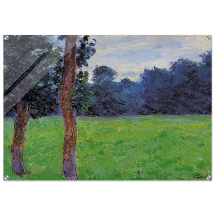 Two Trees in a Meadow - claude monet Acrylic Print - 70x100 cm / 28x40″ inches